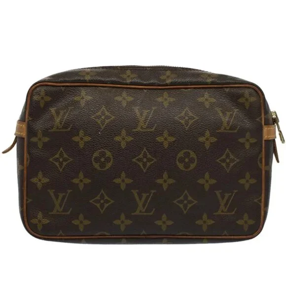 LOUIS VUITTON Monogram Compiegne 23 Clutch Bag